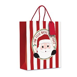 Sacola Premium Noelito M 26X31X10 - 1 Un