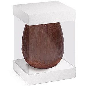 Caixa Vertical Para Um Ovo 500g Branco - 10 Un