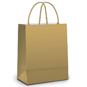 Sacola Laminada Ouro Metal Fosco GG 39X32X16 - 10 Un