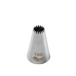 Bicos para Confeitar Pitanga Aberta Aço Inox Nº199