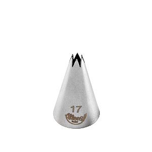 Bicos para Confeitar Pitanga Aberta Aço Inox Nº17