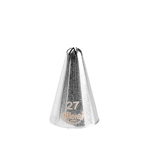 Bicos para Confeitar Pitanga Fechada Aço Inox Nº27