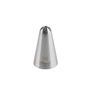 Bicos para Confeitar Pitanga Fechada Aço Inox Nº30