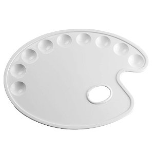 Paleta para Pintura Branco 09 Cavidades