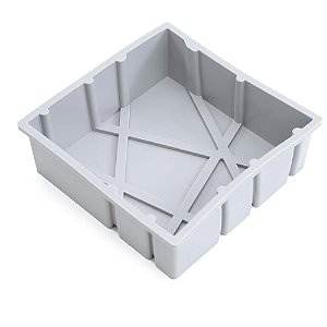 Forma de Silicone 16,3X16,3X5,3cm - Quadrada Grafismo