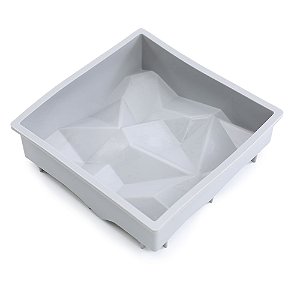 Forma Silicone 16,1X16,1X5,2cm - Quadrada Montanha Gelo