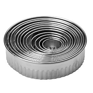 Cortador Frisado Aço Inox 12X12X5,5cm - 12 Un
