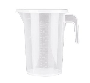 Copo Medidor com Tampa 2L - Plástico