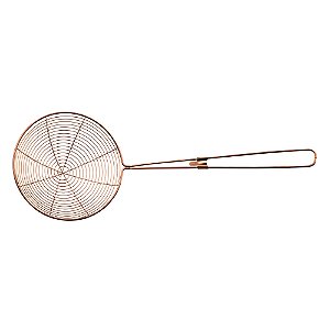 Escumadeira para Fritura 36,5X13,5X1,5cm - Aço Inox Rose Gold - Cromus Allonsy