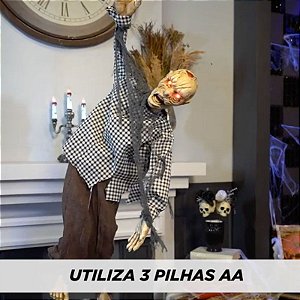 Zumbi Aprisionado de Halloween com Luz, Som e Movimento 1,31 Metros - 1 Un