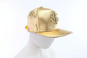 Acessório Boné Cifrão Dourado Adulto