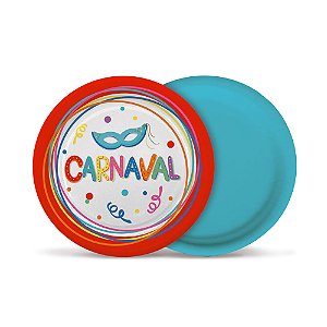 Prato Redondo Carnaval 18Cm - 8 Un