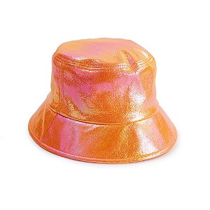 Acessório Chapéu Bucket Nacarado Laranja
