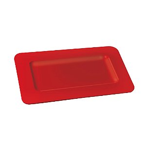 Bandeja Decorativa Double Face Vermelho 35,5X18X1,5