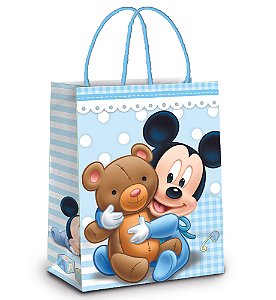 Sacola Laminada Mickey Baby P 21,5X15X8