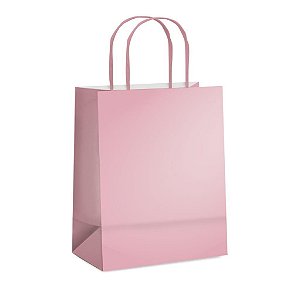 Sacola Laminada Rosa Velho Metal Fosco G 32X26,5X13