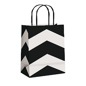 Sacola Papel Guedes Preto G 32X26,5X13