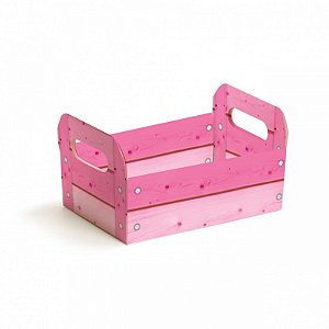 Caixote de Cartão Rosa P 16X10,5X4,5