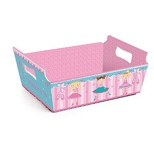 Cesta de Cartão Bailarina Mini 10X7X4 - 10 Un