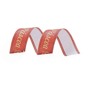 Fita Trend Vermelho Hot Ouro Feliz Páscoa 27Mmx9,14M