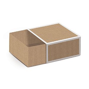 Mini Caixa Quadrada com Luva Kraft 6X6X3,5 - 10 Un