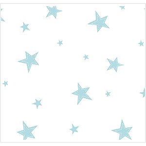 Saco Estrelas Azul 30X44cm - 100 Un