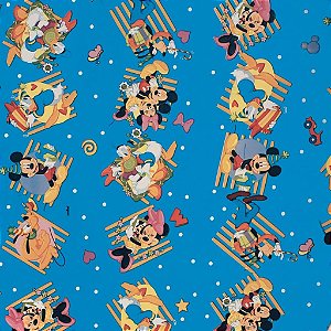 Saco 10X14 Disney Romantico Azul - 100 Un