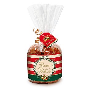 Kit Panetone Boas Festas 500G Com 10 Peças