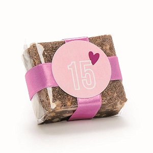 Kit para Brownie 15 Anos Sweet Fifteen 15X15 com 24 Peças