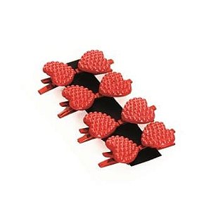 Prendedor Coração Vermelho (Prendedores Florais) - 8 Un