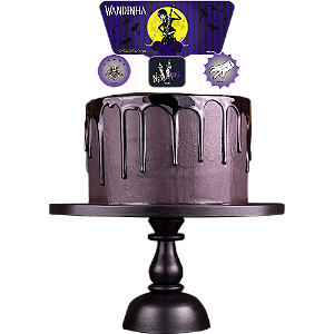 Topper Para Bolo Wandinha - 4 Un