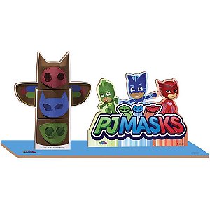 MDF Enfeite de Mesa PJ Mask - Festcolor - 1Un
