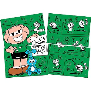 Painel 4 Lâminas Cebolinha - Festcolor - 1Un