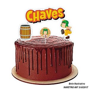 Topper para Bolo Chavescm - Festcolor - 04Un