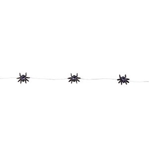 Varalzinho Aranha Preto para Decoração de Halloween - Cromus - 1Un