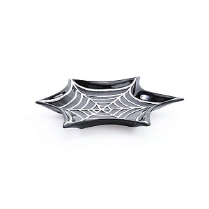 Teia de Aranha Decorativa Preto / Branco para Decoração de Halloween - Cromus - 1 Un