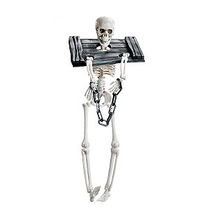 Caveira Baltasar para Decoração de Halloween - Cromus - 1Un
