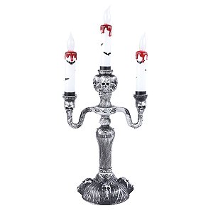 Candelabro Noite dos Terror 17x39cm - 1 Un