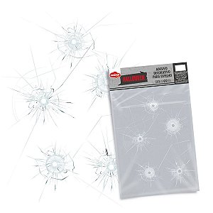 Adesivo Para Espelho Marcas de Tiro Halloween - 2 Un