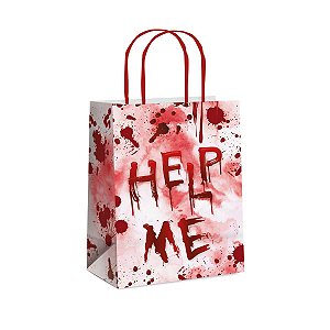 Sacola de Papel Help Halloween Colorido UN - Cromus - 10 Un