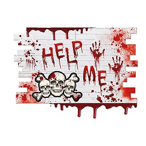 Painel Cartonado Help Halloween 1,08x1,36 Metros - 1 Un