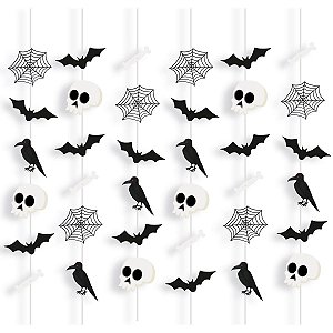 Cortina Decorativa Scary Night Colorido - 6 Un