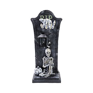 Lápide Sombria Amaldiçoada Halloween 17x39cm - 1 Un