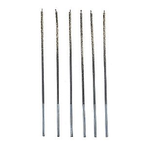 Vela Palito Gigante Dourada - Silver Plastic - 6 Un