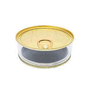 Enfeite Plastico Lata Baixa Tipo Atum Dourada - 6 Unidades - Art Lille
