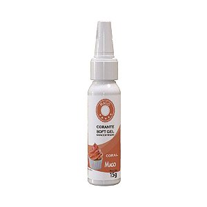 Corante Soft Gel Coral - 15g - Mago