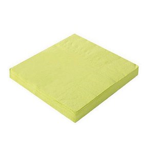 Guardanapo Verde Limão - Silver Plastic - 20 Un