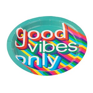 Prato Good Vibes - Silver Plastic - 10 Un