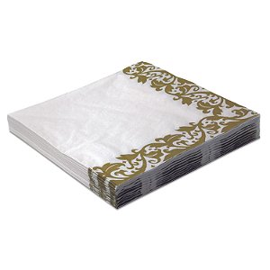 Guardanapo Estampado - Silver Plastic - 20 Un