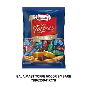 Bala Mastigável Toffees Sortidas - 500gr - Dimbinho